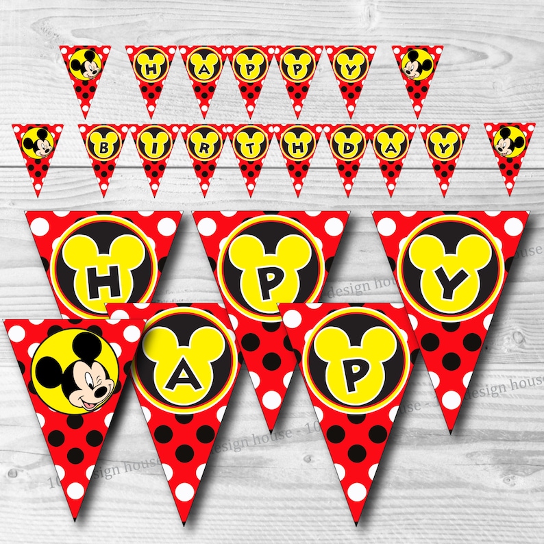 Mickey Mouse Banner Printable