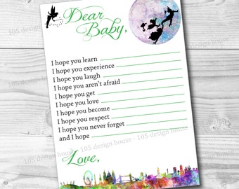 INSTANT DOWNLOAD Peter Pan Baby Shower Bingo Game Printable | Etsy