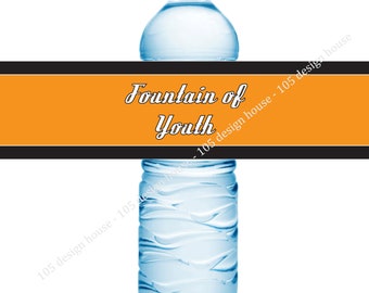 Harley Davidson Water Bottle Label Printable INSTANT DOWNLOAD- Harley Davidson Birthday - Harley Davidson printable - Harley Davidson Party
