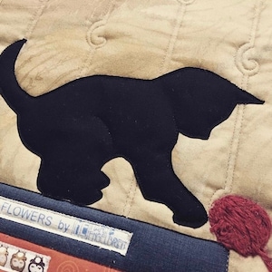 Bibliocat - PRINTABLE PDF PATTERN | A Whimsical Library Quilt Pattern ...