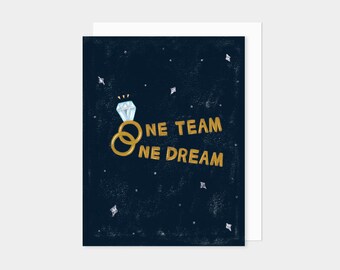 One Team One Dream Greeting Card
