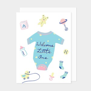 Welcome Little One Greeting Card image 1