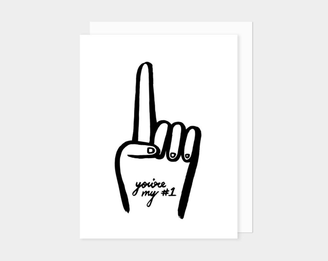 You're My Number One Greeting Card - Etsy