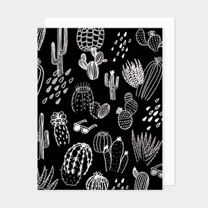 Carte de voeux de cactus