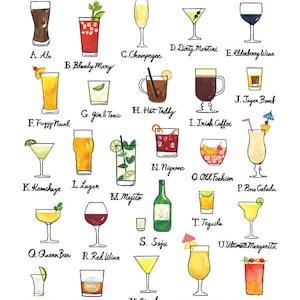 Drinks Alphabet Chart zdjęcie 2