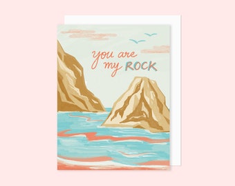 You Are My Rock Greeting Card