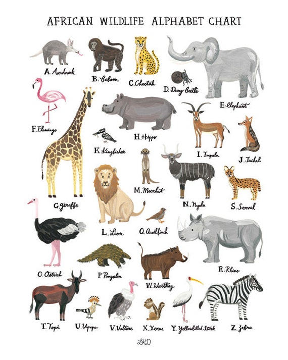 African Alphabet Chart