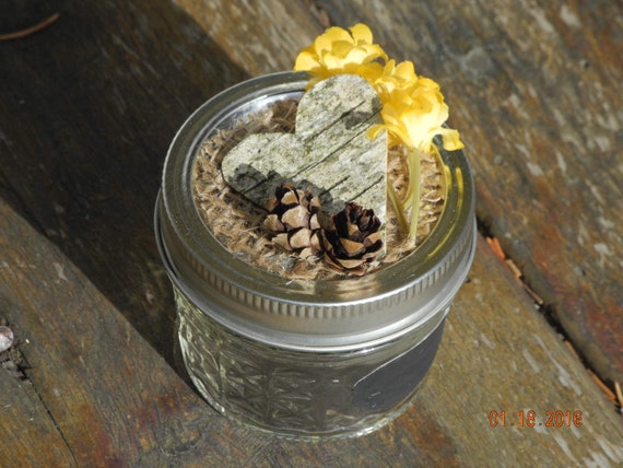 Rustic Trinket Jar Woodland Theme Wedding Favor Bedroom Decor Bathroom Decor Gift For Her Rustic Wedding Country Wedding