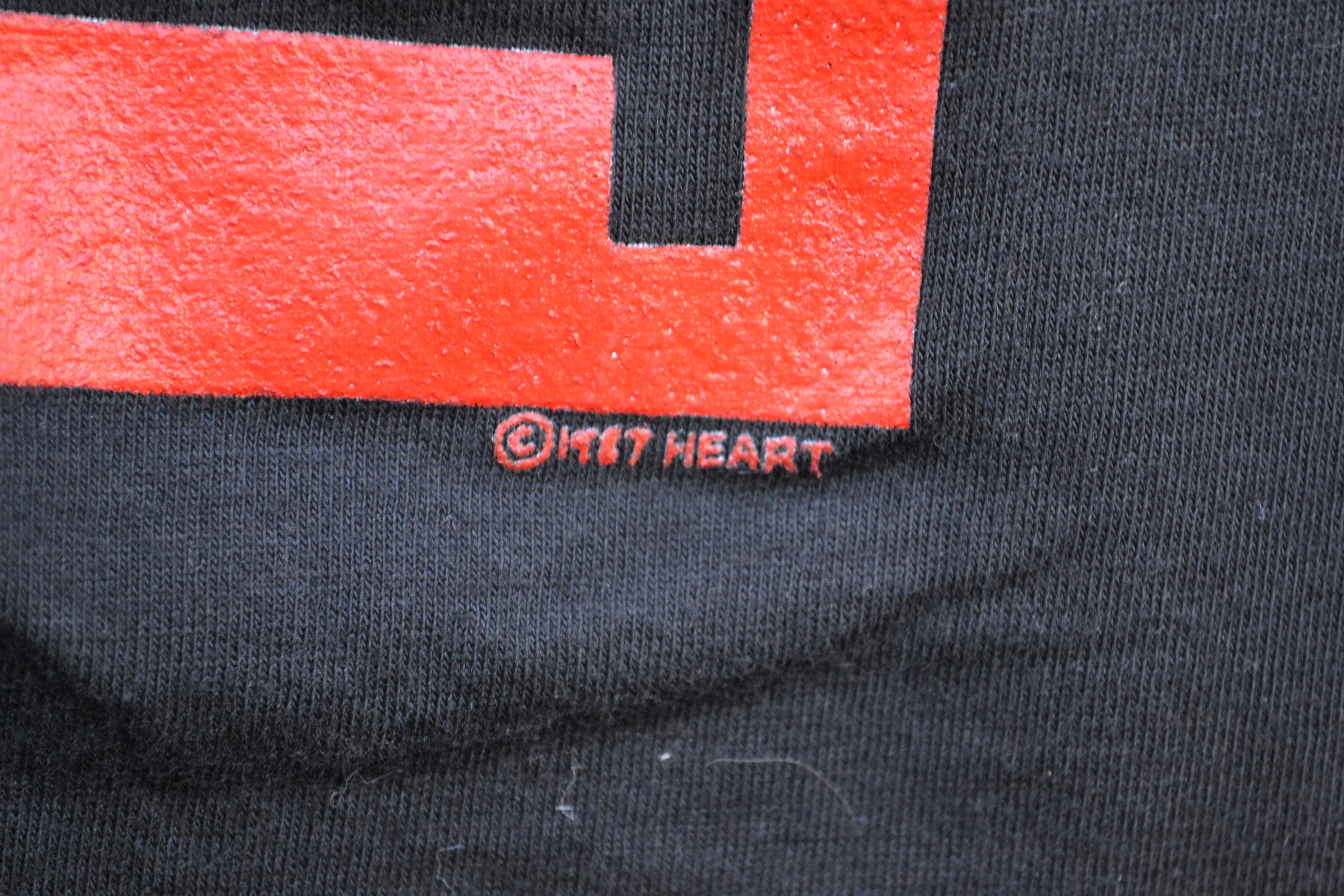 Vintage 1987 Heart Band TShirt Size XL Bad Etsy España