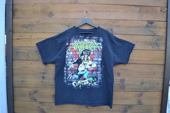 1987 Anthrax T-Shirt Size XL Hiroaki Kitano Origin