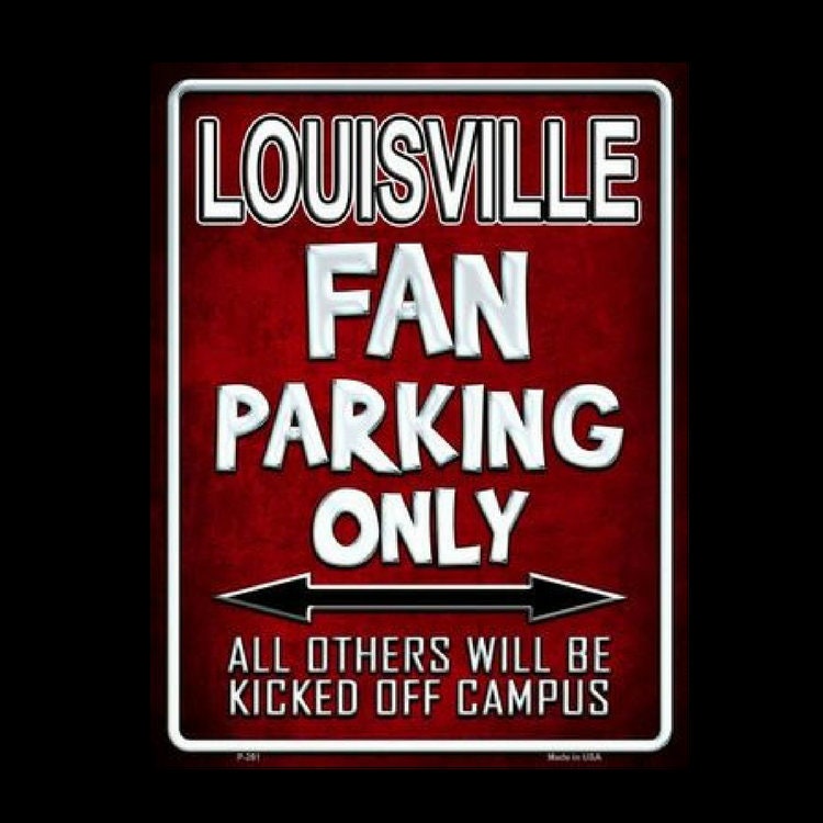 Louisville Cardinals Rd 24 x 5 Embossed Metal Street Sign