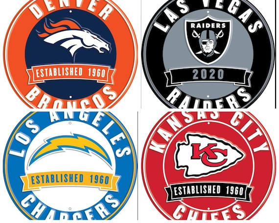 Kansas City Chiefs Aluminum Embossed Football Logo Emblem