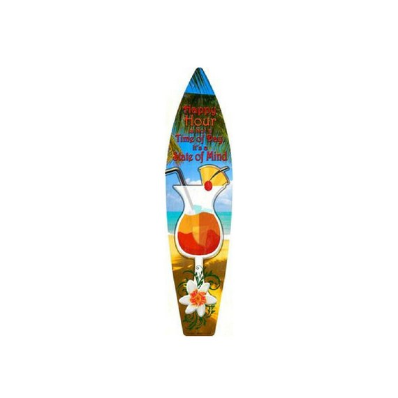 Tiki Bar Mask Mini Novelty Beach Surf Board Sign 17/" x 4.5/"