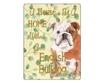 English Bulldog Lover Gift, Dog Decor, Dog Lover, Dog Art, Dog Owner Gift, Dog Wall Art, Pet Sign, Yard Sign, Door Sign, Metal Parking Sign