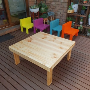 Wooden Toddler Table and 4 Chairs set PICK UP ITEM image 4