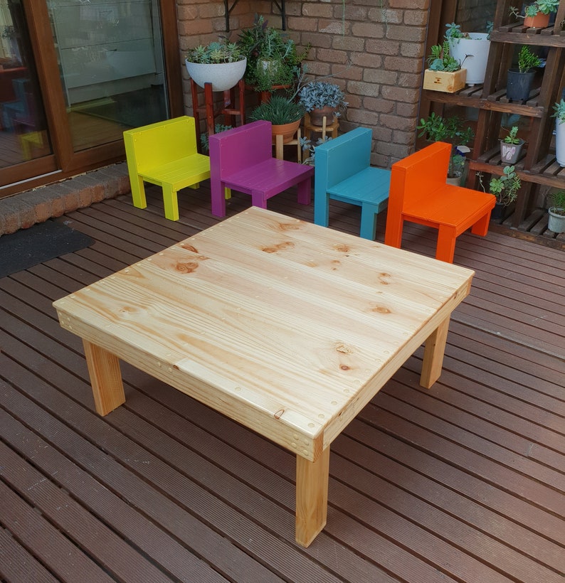 Wooden Toddler Table and 4 Chairs set PICK UP ITEM image 4