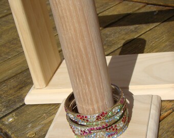 Wooden Bracelet Jewellery Display Holder & Stand 