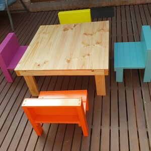 Wooden Toddler Table and 4 Chairs set PICK UP ITEM image 8