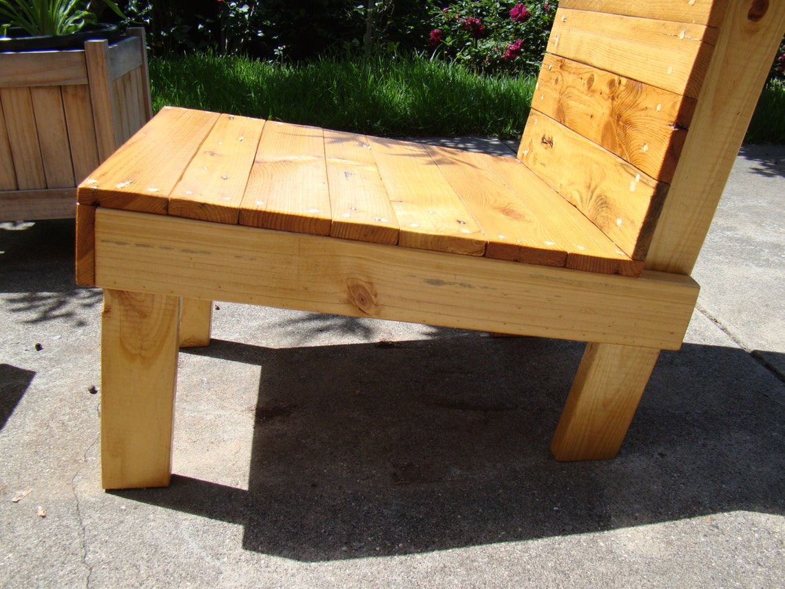 Dressed Pine Wood Handmade Chair Garden Furniture Etsy Australia