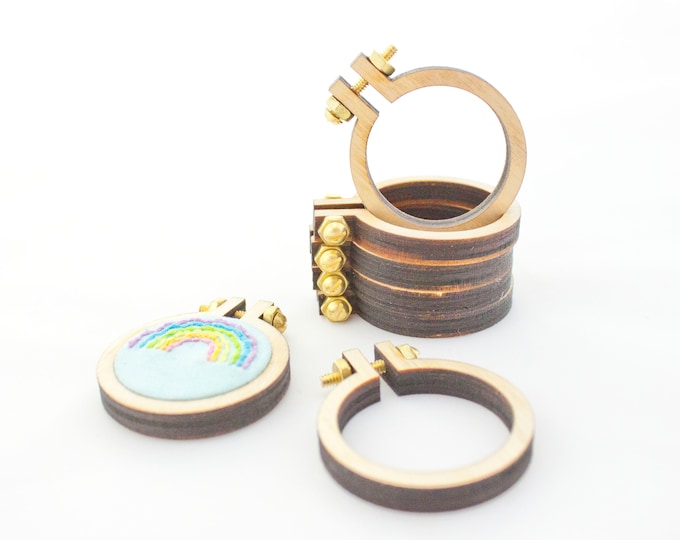 Mini Embroidery Hoop 1.5 X 2.5 Mini Hoop Kit Oval Mini Hoop 10 Pack Etsy