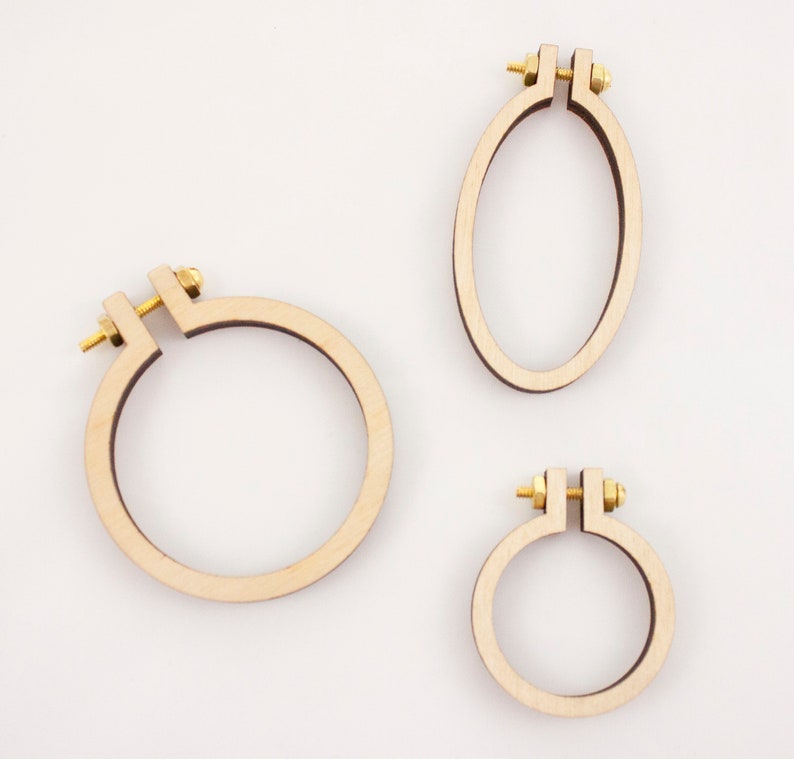 Mini Embroidery Hoop Variety Pack Mini Hoop Kit Round Mini Etsy