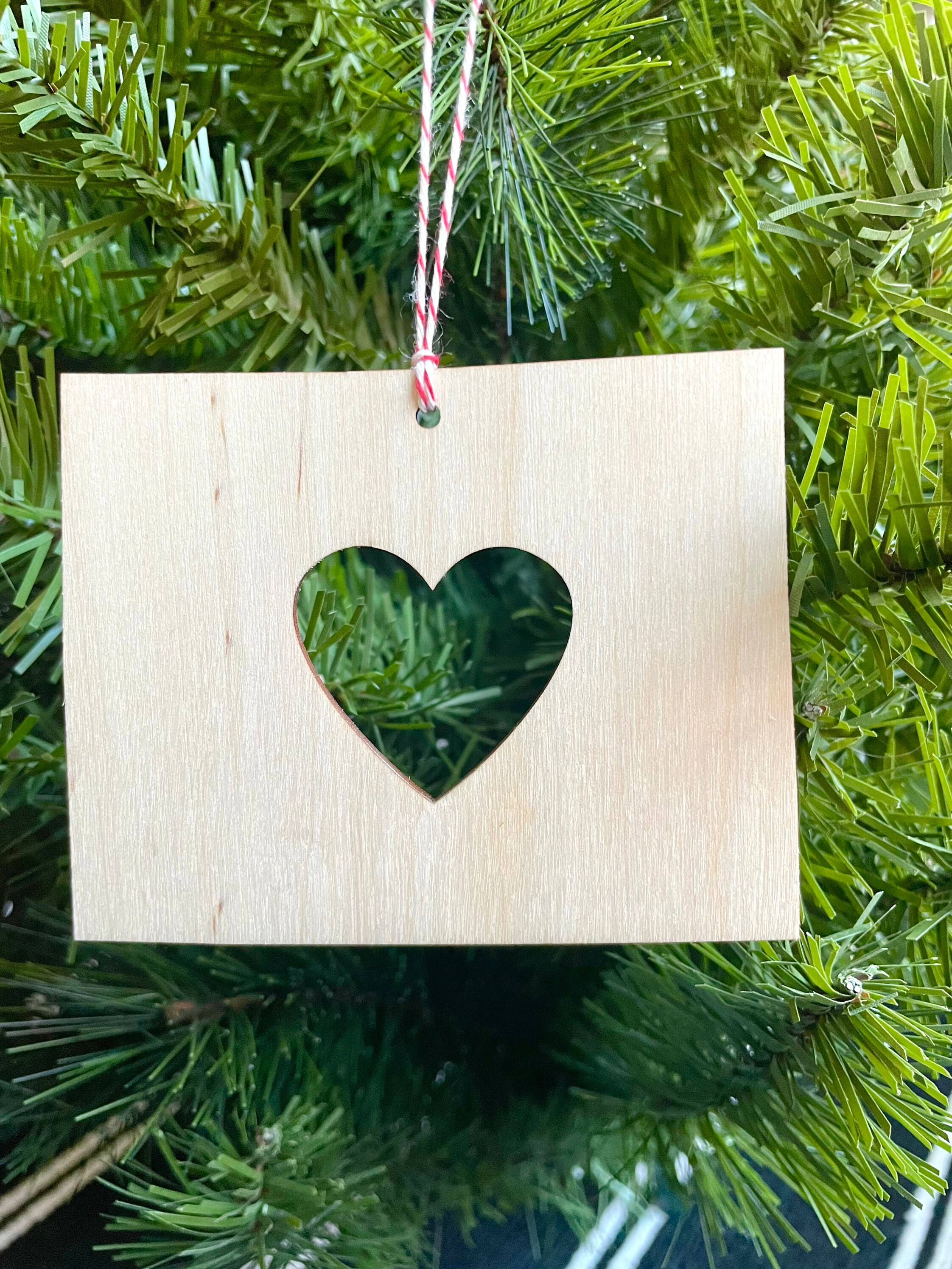 Handmade Alabama Tree Ornaments Copper Heart
