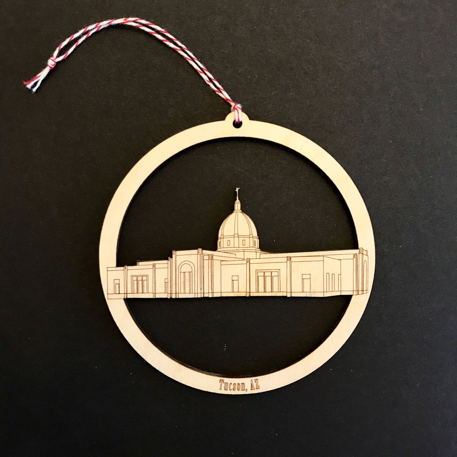 Tucson Arizona Temple Ornament Wood Ornament Christmas Etsy