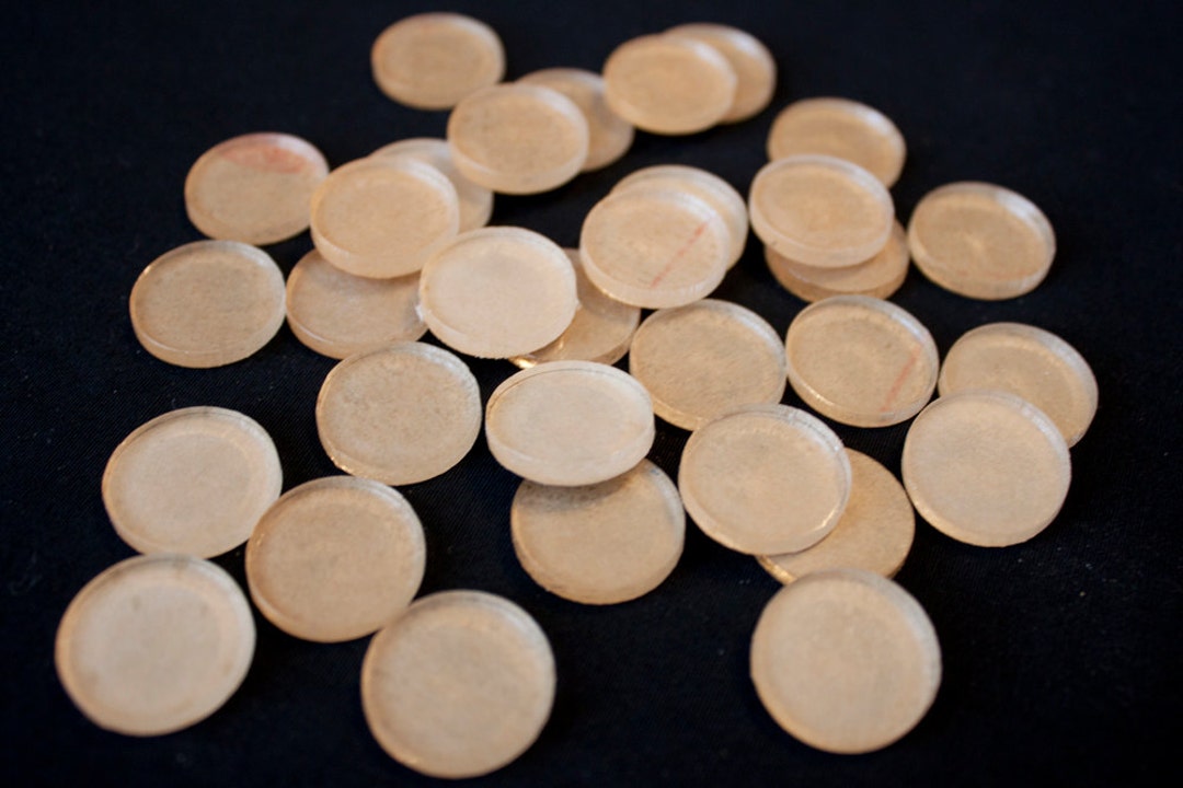 10 Clear Acrylic Discs - Acrylic Circles - 3/4