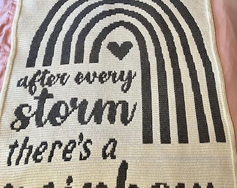 嵐の後には虹の編み図がある