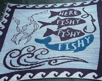 Here Fishy Fishy | かぎ針編みパターン | PDFデジタルダウンロード