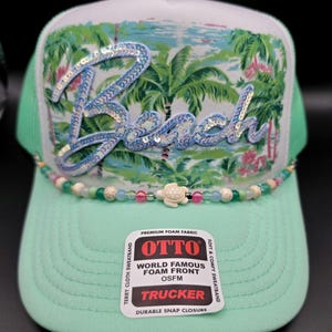 Seafoam Green Trucker Hat - Etsy display picture 3