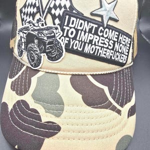 Ladies Camo ATV Hat: Off Road Glamis Trucker Cap