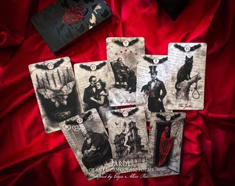 Tarot of AMERICAN GOTHIC POEMS inspired by Edgar Allan Poe