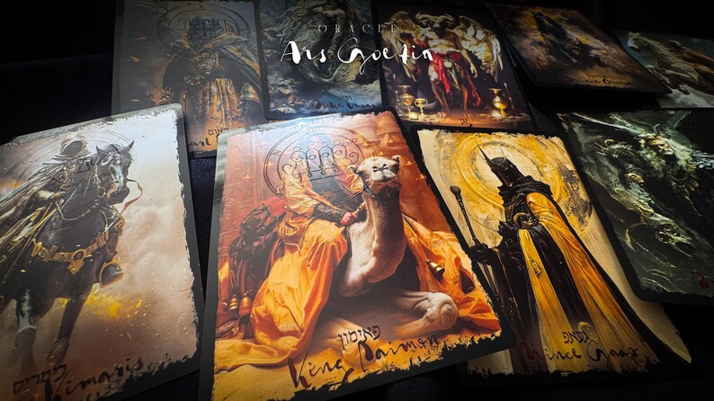 La baraja única ORACLE de "Ars Goetia" (edición especial) - Etsy México