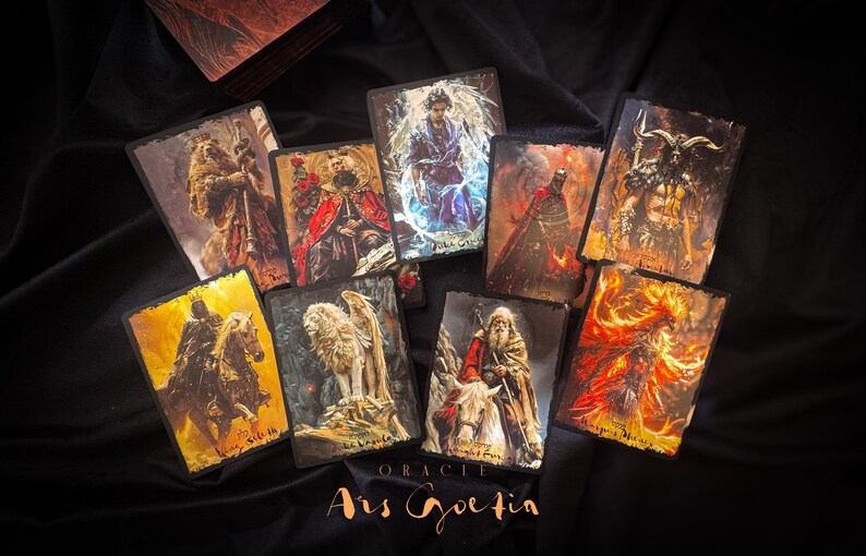 La baraja única ORACLE de "Ars Goetia" (edición especial) - Etsy México