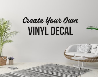 Custom Vinyl Decal| ONE WORD listing | Vinyl Lettering | Personalized Decal | Indoor/Outdoor | Custom Name Decal