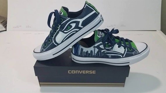 SALE Custom Seattle Seahawks Chuck 