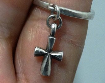 James Avery Ring with Cross Charm.