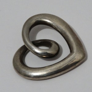 James Avery Solid Sterling Silver Heart Pendant.