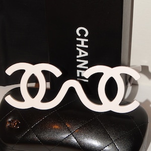 Authentic CHANEL White Runway SAMPLE Sunglasses 1994 Collectors. image 1