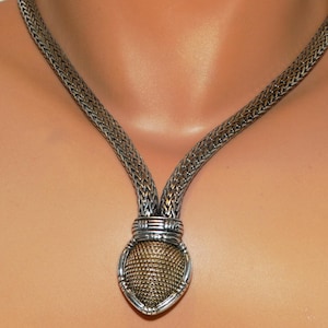 John Hardy 18k Gold & Sterling Necklace