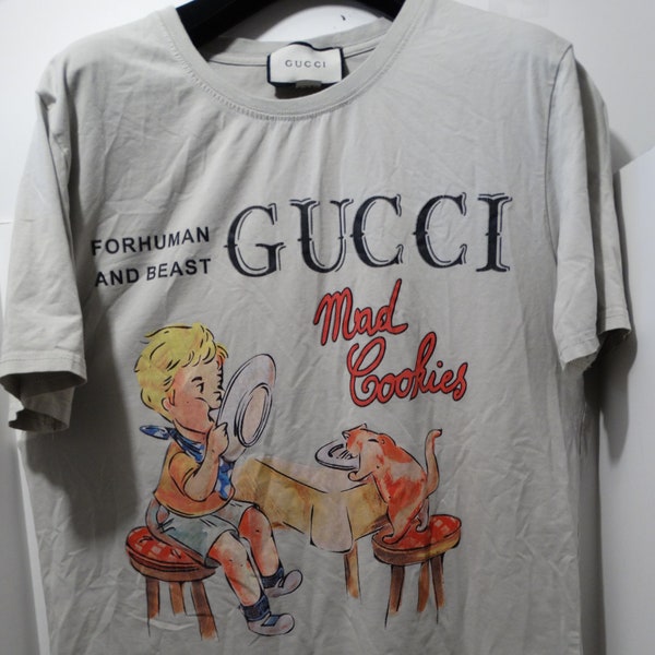 Gucci Italian Made "Mad Cookies" Size XL T-Shirt.