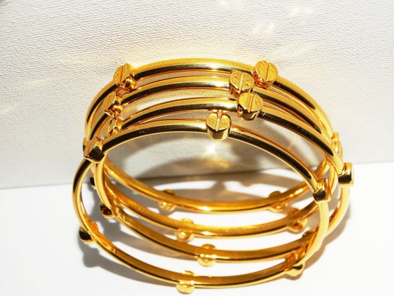Latest Gold Bangles Design Nakshi Temple Jewellery Kada Bracelets Online  B22375
