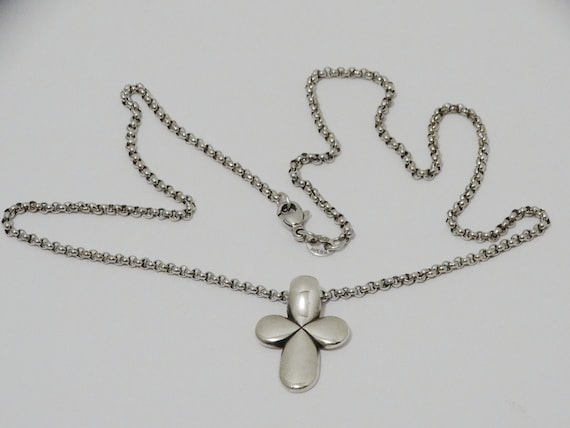 James Avery Solid Sterling Cross Chain Necklace. - image 8