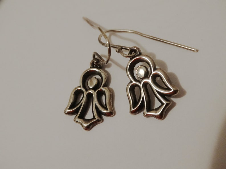 James Avery Sterling Silver Angel Dangling Earrings. Etsy