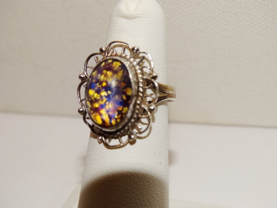 Sterling Silver marked Purple Ring. - image 1