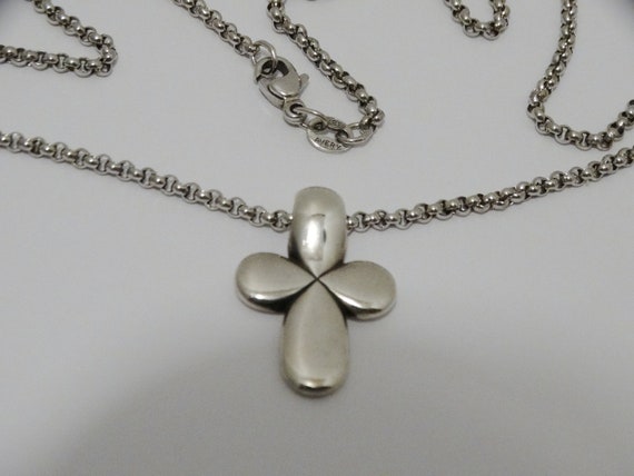 James Avery Solid Sterling Cross Chain Necklace. - image 9