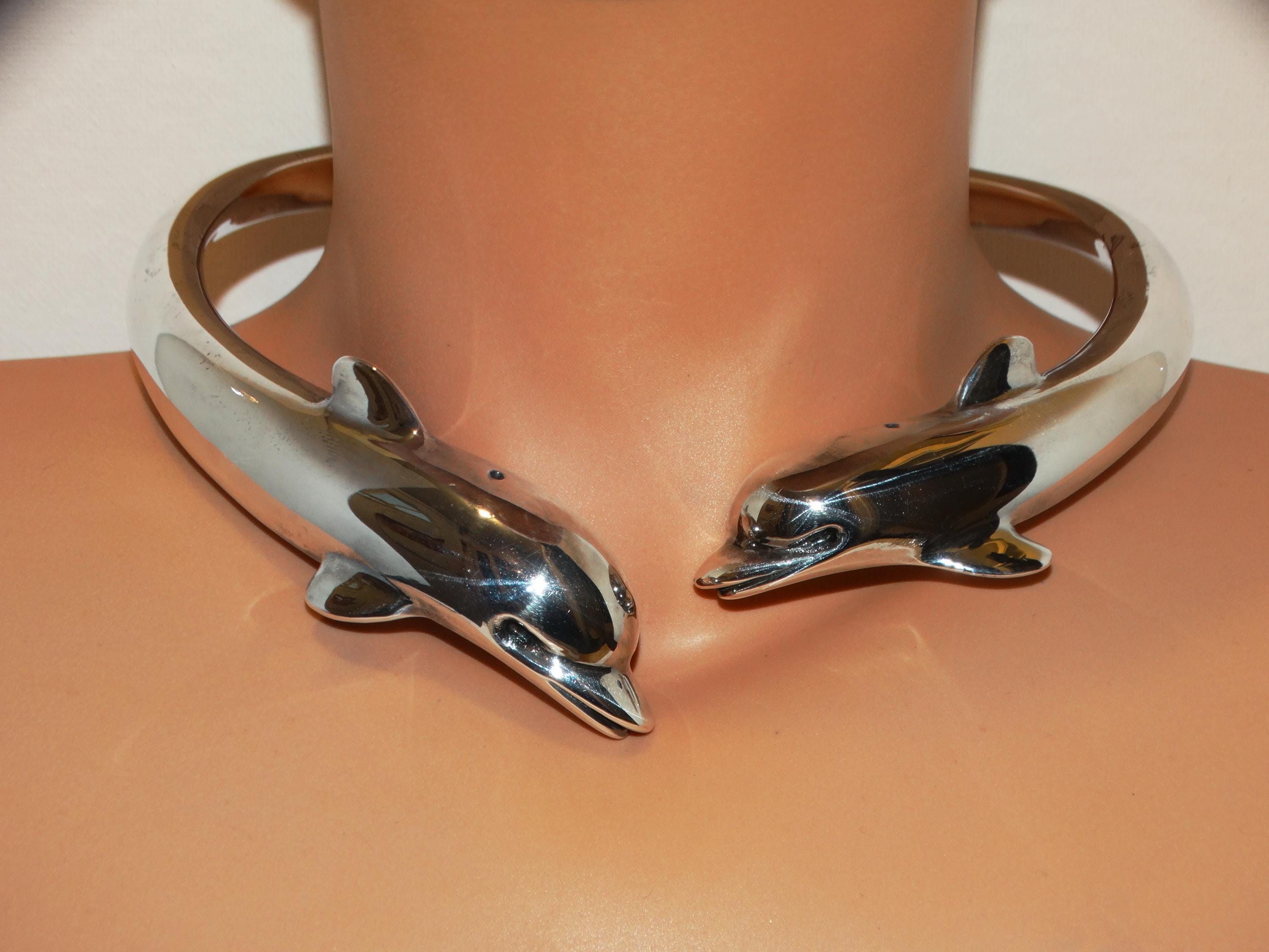 Alen Dione Stamp HUGE Sterling Silver Hinge Necklace. - Etsy