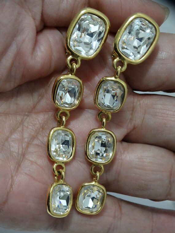 Napier RARE Gorgeous Gold Tone Faceted Large Cabo… - image 8