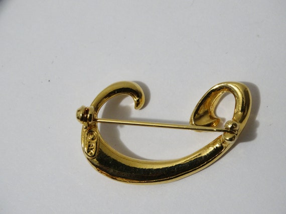 Anne Klein Gold Tone brooch. - image 6